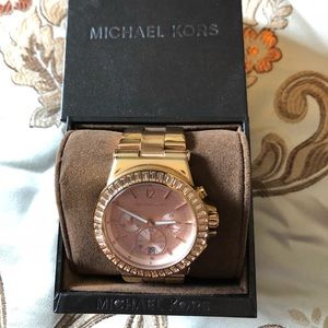 Micheal Kors rose gold watch